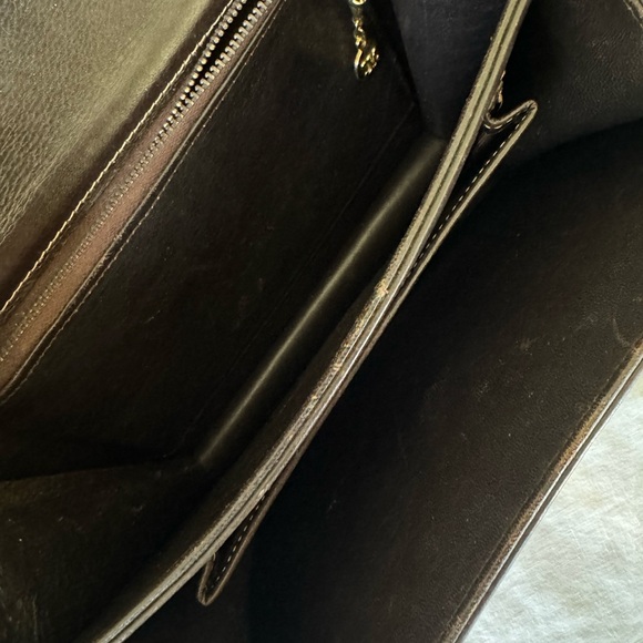 CELINE C Horse Carriage Pattern Shoulder Bag Canvas Leather - Picture 4 of 7